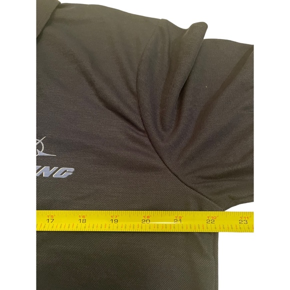 Boeing men’s Navy Blue collared 3 buttons shirt size XL - Picture 6 of 7